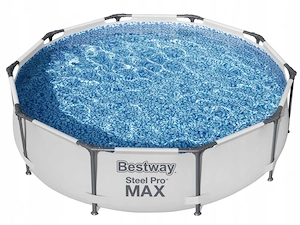 Artikel: BESTWAY Steel Pro Max Frame Pool Set rund 305x76cm mit Filteranlage im XXL Starter Set Hoch Bild 4