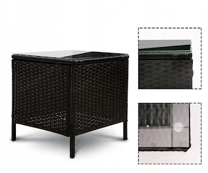 Artikel: Seating group rattan garden furniture garden furniture polyrattan set table armchair lounge Bild 3