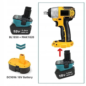 NEU Adapter MAKITA BL18xx auf DEWALT 18V NiCd Elektrowerkzeugen Bild 4
