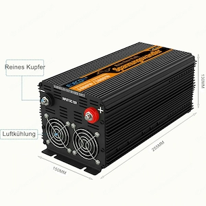 Artikel: Pure sine wave voltage converter 1000 2000W 12V 230V power inverter Hochwertiger Artikel au Bild 4