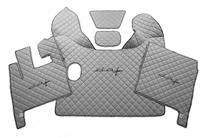 Artikel: Handmade quilted floor mats DAF XF105 2006-2012 manual transmission COLOR CHOICE stick Hoch
