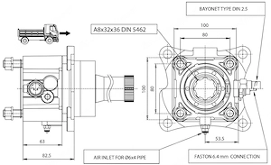 Artikel: Volvo Nissan power take-off pto p81v6p10204 Hochwertiger Artikel aus unserem Online-Shop Bild 2