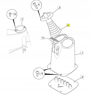 Artikel: JCB rubber cover jack bellows 2CX, 3CX, 4CX 331 31205 Hochwertiger Artikel aus unserem Onli Bild 4