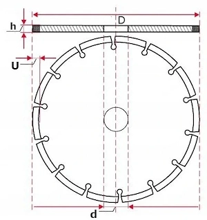 Artikel: diamanttrennscheibe universal diamantklinge zum schneiden von ziegeln stein pflaster 230 x  Bild 3