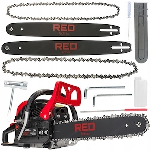 Artikel: Forestry petrol chainsaw chainsaw in XXXL complete SET two-stroke 5.7 HP Hochwertiger Artik