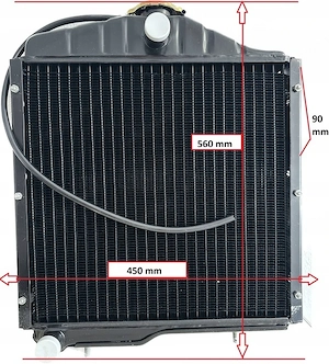 Artikel: ursus c360 c4011 c-355 c355 c360 3p c-360 3p reinforced aluminum water cooler radiator hoch Bild 3