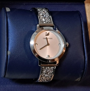 Swarovski Uhr "Cosmic Rock" (NP: 279 ) - Full Set inkl. Rechnung - Top Zustand!
