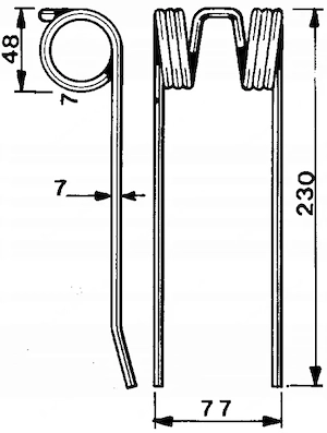 Artikel: Pick-up tines 18608684 GW120C GRANGE&WALTE Hochwertiger Artikel aus unserem Online-Shop Bild 3
