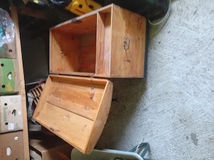Vintage Holztruhe Bild 3