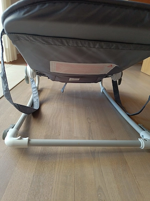 Babywippe wie neu, grau weiß, verstellbar Bild 3