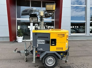 Atlas Copco HILIGHT H2 Mobiler Lichtmast Flutlicht Anhänger Bau Bild 2