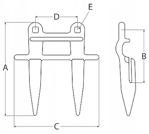 Artikel: Double bayonet bayonet Deutz JOHN DEERE Z11785 AXE37174 Hochwertiger Artikel aus unserem On Bild 3