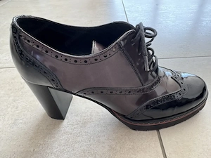 Highheels   Pumps   Gr. 39   Absatz 8cm   Farbe: rot-schwarz   Bild 2