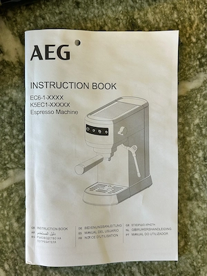AEG Espresso Siebträgermaschine EC6-1-6ST Gourmet