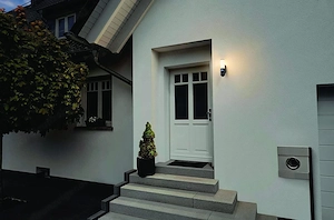 Smarte LED-Au enleuchte mit  berwachungskamera mit Bewegungsmelder Wandleuchte Amazon Alexa Google H Bild 2