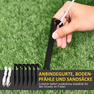 Weihnachtsdekoration, aufblasbare Weihnachtsmann-Zuckerstange mit Lichtern und Zubeh r Bild 4