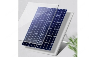 Solarlampe 400W Strahler mit D mmerungssensor und Fernbedienung XXL Starterset Bild 6