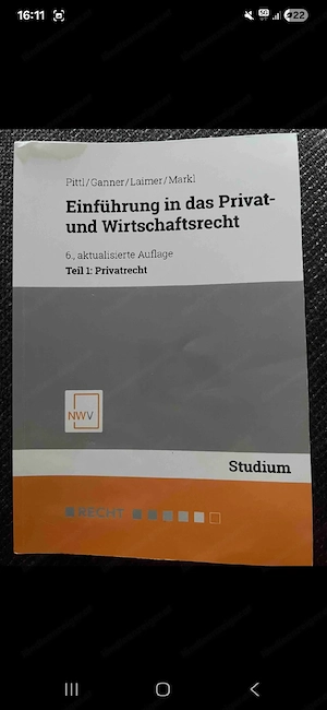 Einführung in das Privat- und Wirtschaftsrecht 
