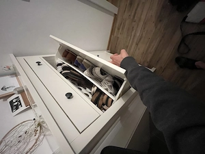 Hemnes Ikea Schuhschrank, 2-fach weiss Bild 2