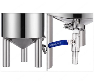 Weinfass, 30 l, Edelstahl, 430 x 560 x 330 mm, f r die Lagerung und Verteilung von Milch,  l, Wein, Bild 3