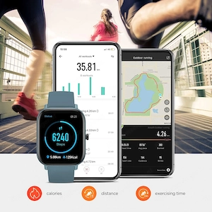Mit ihrem Design passt die Amazfit GTS zu jedem Anlass und Outfit Bild 3