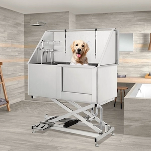 Haustiersalon, Hundesalon, Hundesalon-Badewanne, Edelstahl, langlebig, f r Hunde und Katzen, mit pro Bild 6