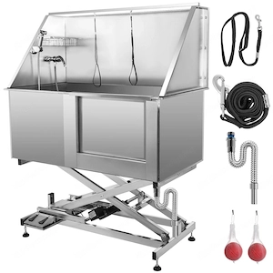 Haustiersalon, Hundesalon, Hundesalon-Badewanne, Edelstahl, langlebig, f r Hunde und Katzen, mit pro