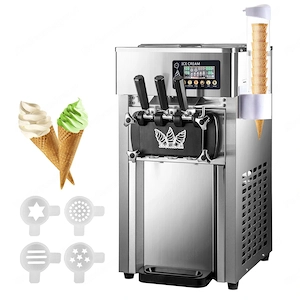 Kommerzielle Softeismaschine f r Bistro-Restaurants, 2350 W, Arbeitsplatte, 16 18 l Std. mit LCD-Dis