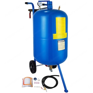 Sandstrahlger t mobiler Sandstrahler mit Zubeh r 75l Set