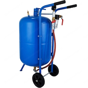 Sandstrahlger t mobiler Sandstrahler mit Zubeh r 75l Set Bild 2