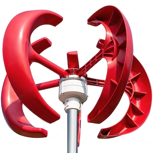 Windturbinengenerator, 100 W, vertikaler Windgenerator, integrierte Steuerung, Windturbine mit Lader Bild 2