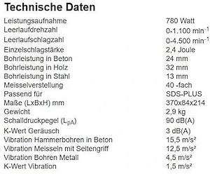 Sonderposten NEU in Originalverpackung mit 2 Jahren Herstellergarantie ab Kauf Zum Bohren, Bild 4