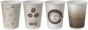 Einweg papierbecher fuer kaffee eco 50 stueck gastro restaurant catering snack bar Bild 3