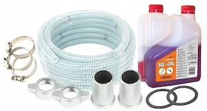 #SALE# Hochleistungs-Benzin-Wasserpumpe 300l min XXL-Starterset mit Saugschlauch Bild 2