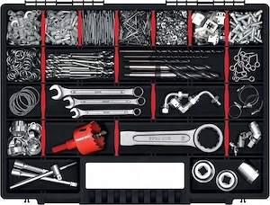 Systemkoffer-Set, Werkzeugkoffer, Rollwagen, Werkstattwagen, Elektrowerkzeugkasten, Aufbewahrung, Le Bild 3