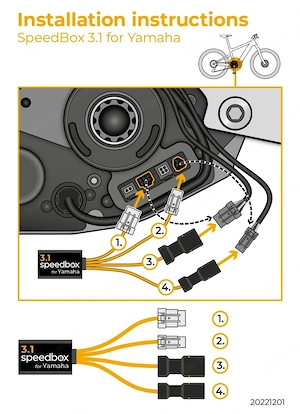SpeedBox 3.1 f r Yamaha (PW-X3, PW-S2) Chiptuning-Smartchip der 3 Bild 4