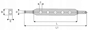 Artikel: Drawbar 90x44 7-hole CAT.3 (36) Cat3 Hochwertiger Artikel aus unserem Online-Shop Bild 3