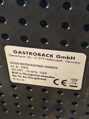 Gastroback Design Brotbackautomat Advanced Bild 6