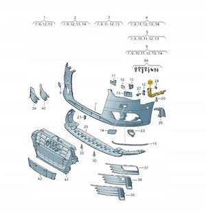 Artikel: BUMPER GUIDE FRONT AUDI A3 8V LEFT 8V5807183 Hochwertiger Artikel aus unserem Online-Shop Bild 3