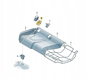Artikel: Audi A4 B8 ISOFIX HINTERSITZ-HEBEGRIFF 8T0887233B Hochwertiger Artikel aus unserem Online-S Bild 3