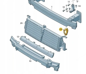 Original AUDI Q7 holder 4M0121287B  n Catalog number: 4M0121287B left right symmetrical Designed for Bild 5