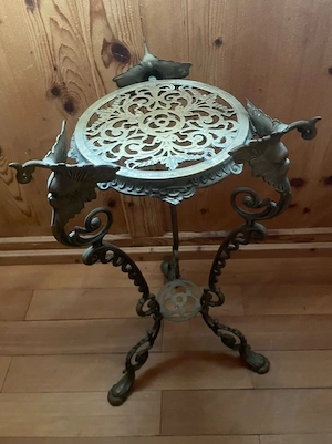 Vintage Messing Tisch Beistelltiscch Blumentisch 57 cm Bild 3