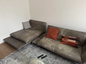 Bullfrog Ledersofa grau Bild 2