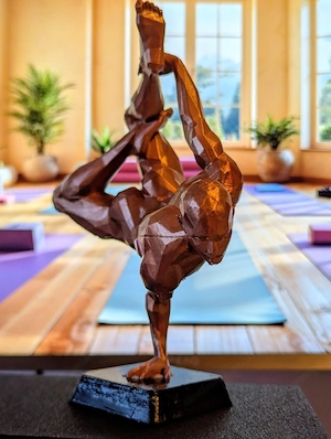 Yoga Figuren Set - 4 Männer Skulpturen - Moderne Wohnraumdekoration Bild 2