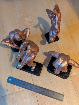 Yoga Figuren Set - 4 Männer Skulpturen - Moderne Wohnraumdekoration Bild 5