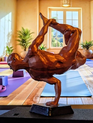 Yoga Figuren Set - 4 Männer Skulpturen - Moderne Wohnraumdekoration Bild 3