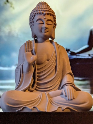Buddha Figur 11,5 cm   Dekorative Skulptur für Meditation, Yoga & Wohnraum Bild 3