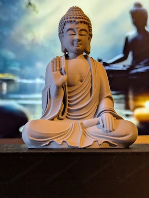 Buddha Figur 11,5 cm   Dekorative Skulptur für Meditation, Yoga & Wohnraum Bild 2