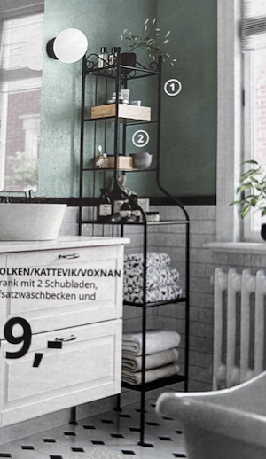 Rönnskar IKEA Metall Glasregal Bild 3