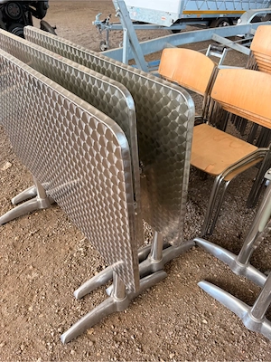 Gastro Tische und Stühle gebraucht Bild 3